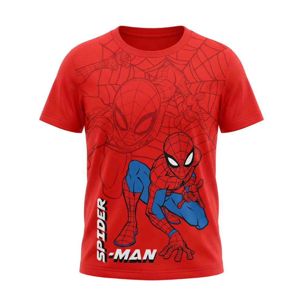 Print-Shirt MARVEL Spiderman Kinder Jungen T-Shirt Kurzarm Shirt Gr. 98 bis 128 - WS-Trend.de