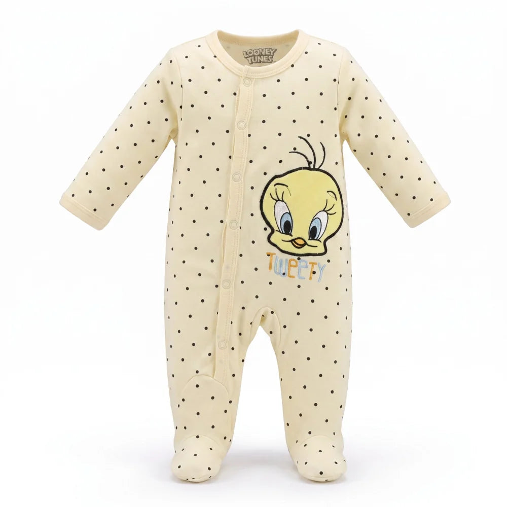 Looney Tunes Tweety Baby Kleinkind Body Strampler Einteiler Gr. 62-92 Baumwol... - WS-Trend.de