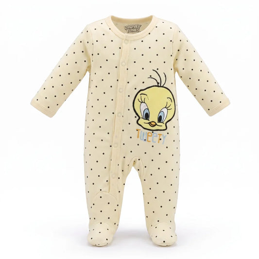 Looney Tunes Tweety Baby Kleinkind Body Strampler Einteiler Gr. 62-92 Baumwol... - WS-Trend.de