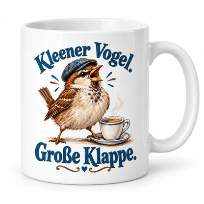 WS-Trend Berliner Spatz Tasse mit Spruch Keramik 330 ml für Kaffeefans - WS-Trend.de