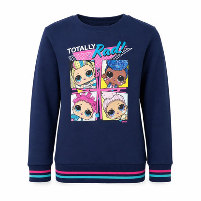 Sweater L.O.L. SURPRISE! LOL Surprise Kinder Mädchen Pullover Rosa Blau 100% Baumwoll - WS-Trend.de