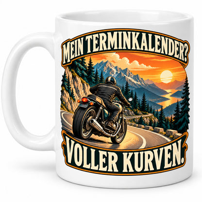 Motorrad Tasse Spruch Keramik 330ml Biker Geschenk beidseitig bedruckt