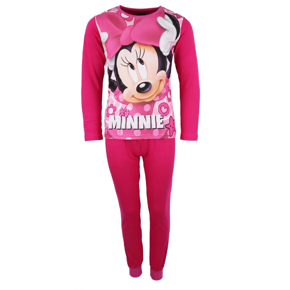 Schlafanzug Disney Minnie Maus Kinder Pyjama lang - WS-Trend.de