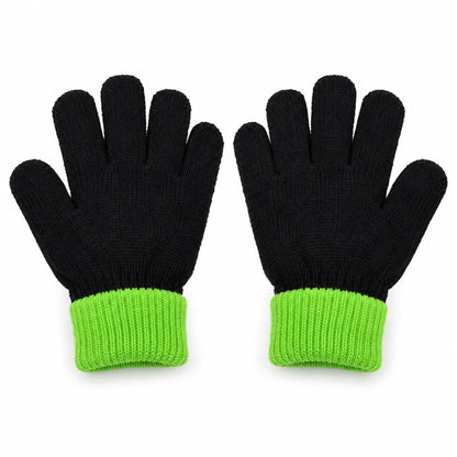 Minecraft Creeper Kinder-Strickhandschuhe Onesize ca. 6–8 Jahre - WS-Trend.de