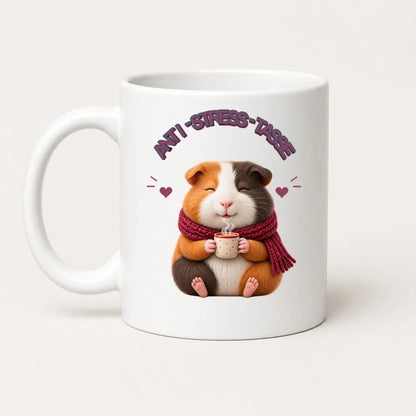 Anti-Stress-Tasse Meerschweinchen 325 ml Keramik Kaffeebecher Geschenk - WS-Trend.de
