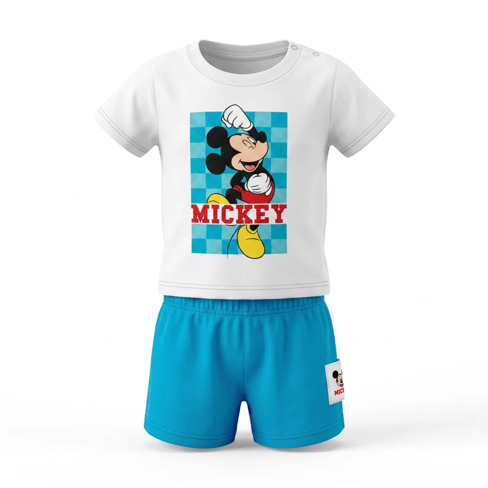 Disney Mickey Maus Baby kurzarm T-Shirt und Shorts Gr. 62 - 86 für Jungen - WS-Trend.de
