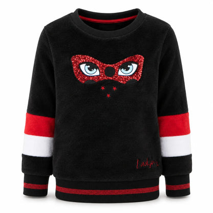 Miraculous Ladybug Kinder Fleece Pullover Sweater Rot Schwarz Gr. 104 - WS-Trend.de
