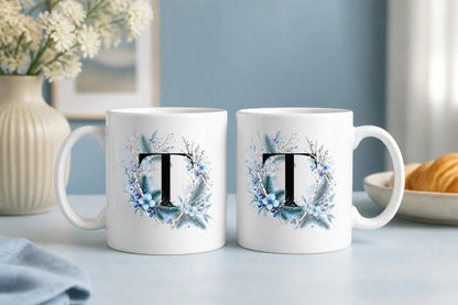 Winter Tasse A-Z Buchstaben 325 ml Keramik Geschenkidee personalisiert - WS-Trend.de