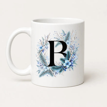 Winter Tasse A-Z Buchstaben 325 ml Keramik Geschenkidee personalisiert - WS-Trend.de