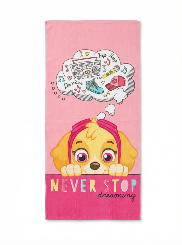 Paw Patrol Skye Mädchen Mikrofaser Strandtuch Badetuch XL 70x140 cm - WS-Trend.de
