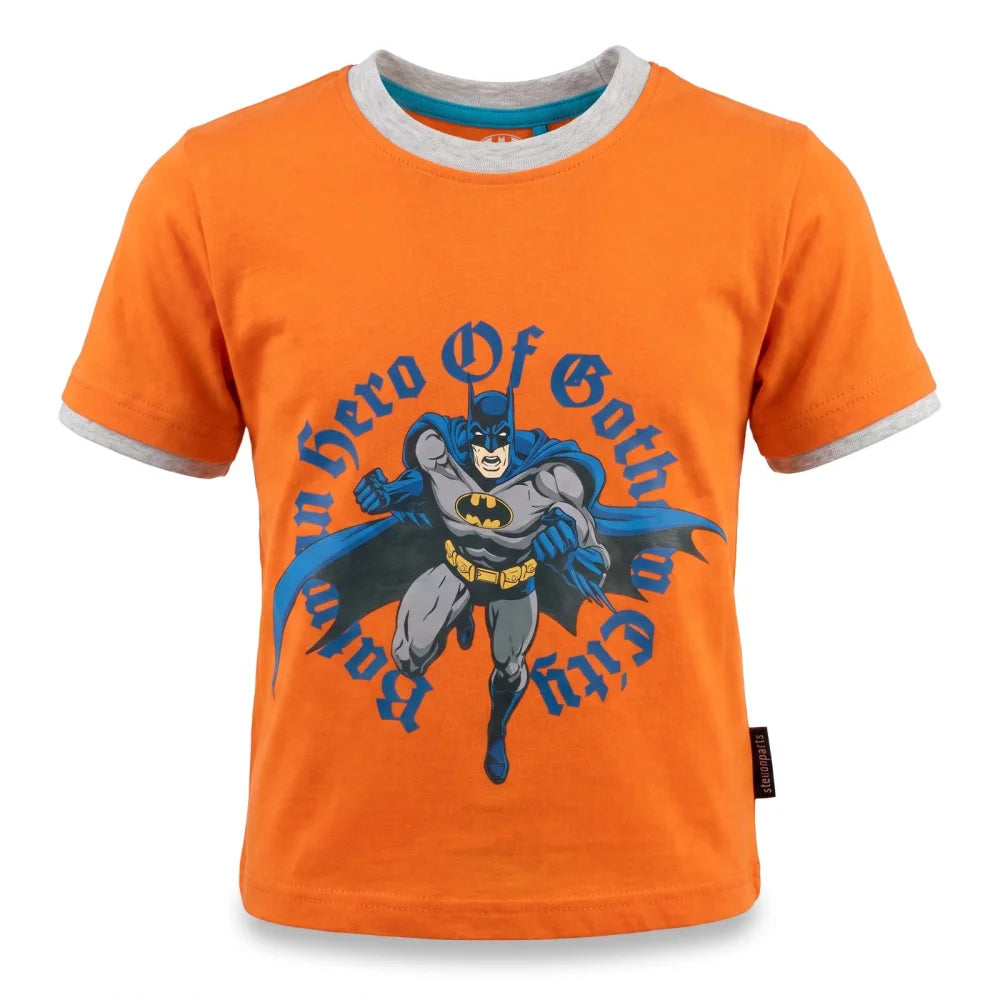 DC Comics Batman Kinder Jungen T-Shirt Kurzarm Shirt 140 - 152 Baumwolle - WS-Trend.de