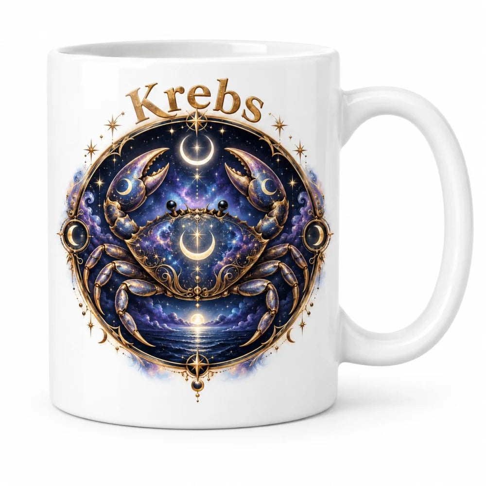 WS-Trend Sternzeichen Tasse Krebs mystisch Keramik 330 ml Geschenk - WS-Trend.de