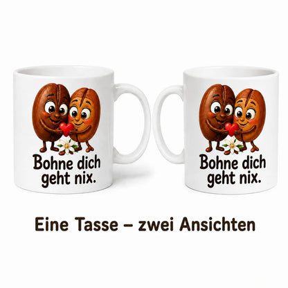 Bohnenfreunde Tasse - Geschenk mit Spruch - 330 ml beidseitig bedruckt - WS-Trend.de