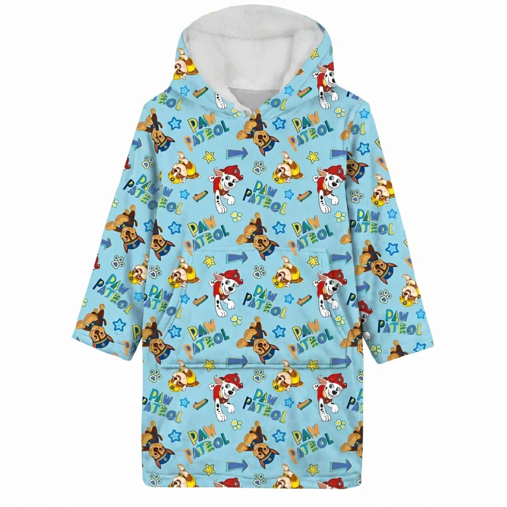 Paw Patrol Kuschelponcho mit Kapuze und Tasche 3-6 Jahre - WS-Trend.de