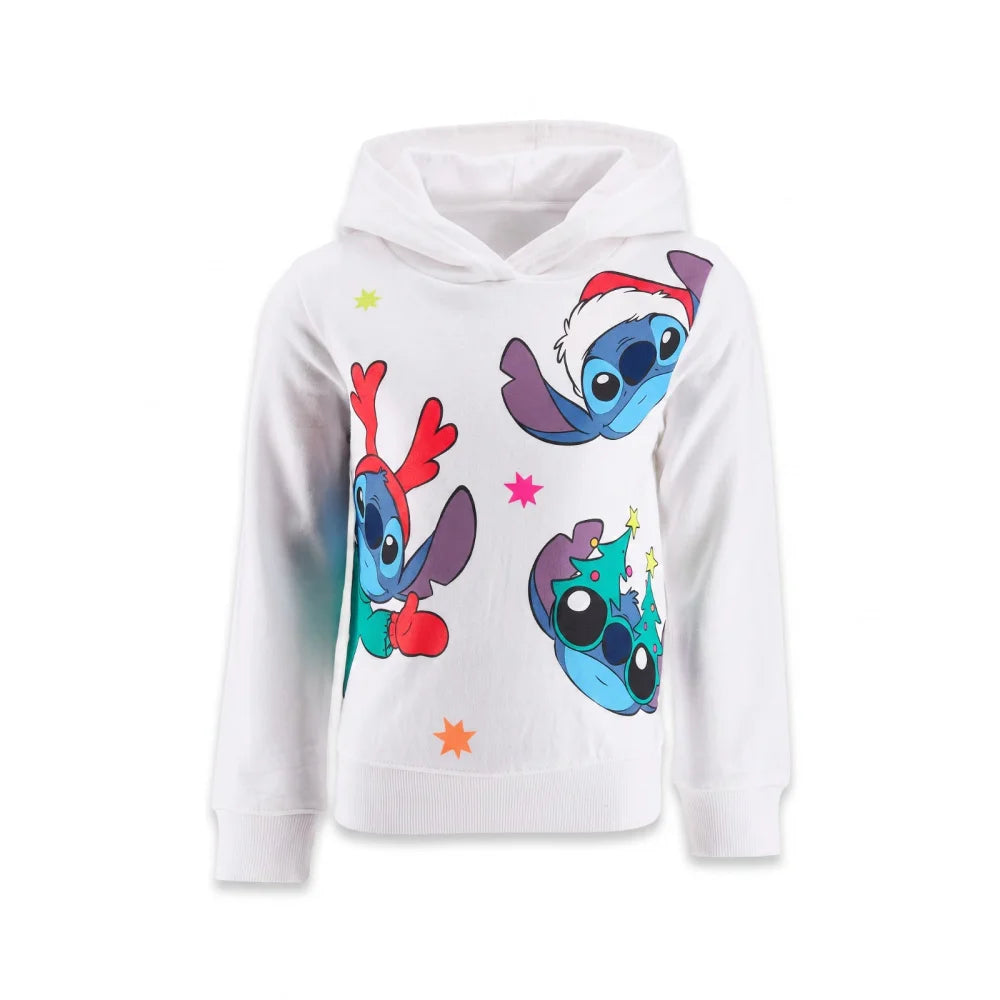 Disney Stitch Weihnachts-Hoodie für Jungen Blau oder Weiß Größen 98–128 - WS-Trend.de