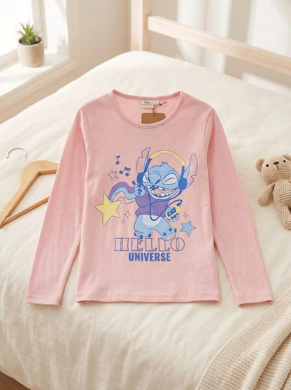 Disney Lilo und Stitch Kinder Mädchen Langarmshirt Shirt Gr. 98-128 - WS-Trend.de