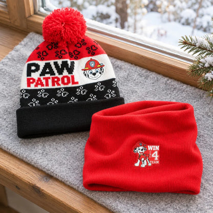 Paw Patrol Marshall Kinder 2tlg Set Winter Mütze plus Snood Gr.54 - WS-Trend.de