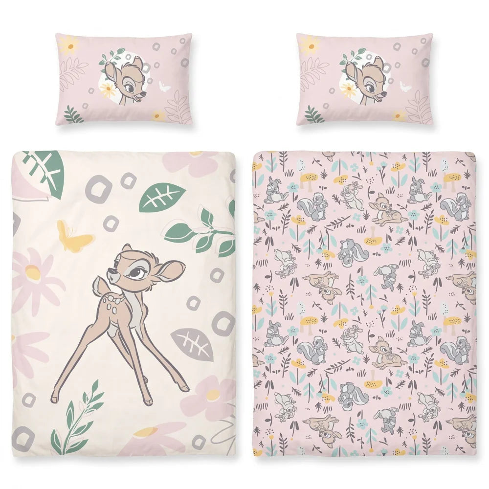 Disney Bambi Babybettwäsche Baumwolle 100x140 + 40x60 cm - WS-Trend.de
