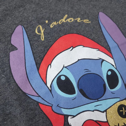 Disney Stitch Damen Weihnachten kurzarm Shirt T-Shirt Gr. S-XL - WS-Trend.de