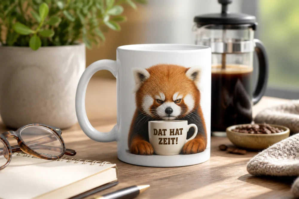 Lustige Tiertasse mit Spruch 325 ml – 15 Tiermotive Geschenkidee Büro - WS-Trend.de