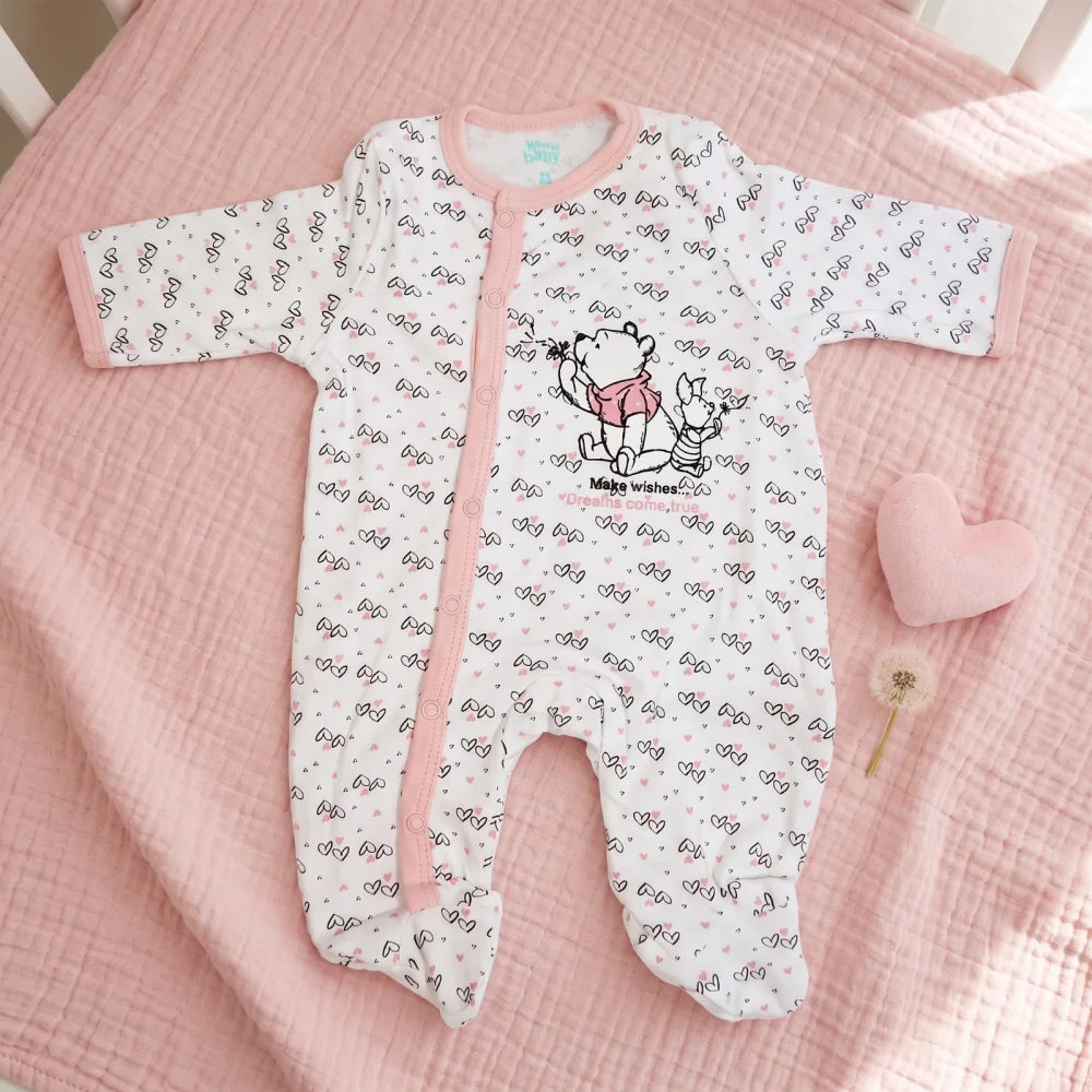 Disney Winnie der Pooh Ferkel Baby Strampler Einteiler Gr. 86 Baumwolle - WS-Trend.de