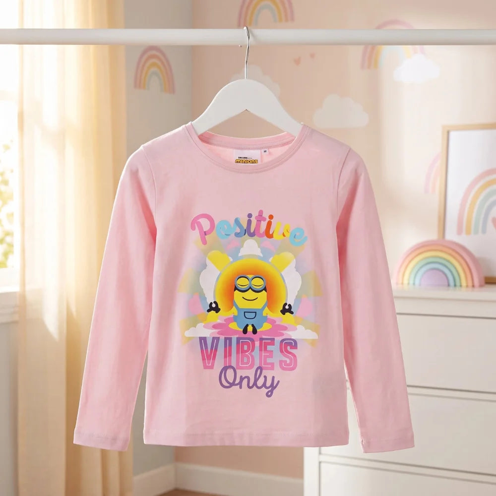 Minions T-Shirt Langarm Kinder Mädchen Shirt Gr. 104 - WS-Trend.de