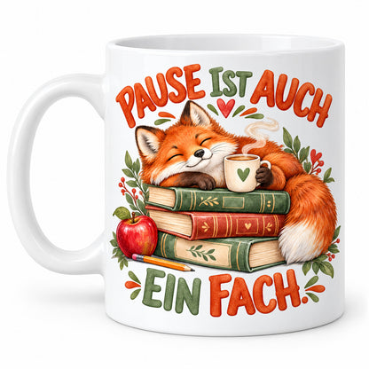 Lehrer Tasse Keramik 330 ml Geschenk Lehrerin Unterricht Spruch Kaffee