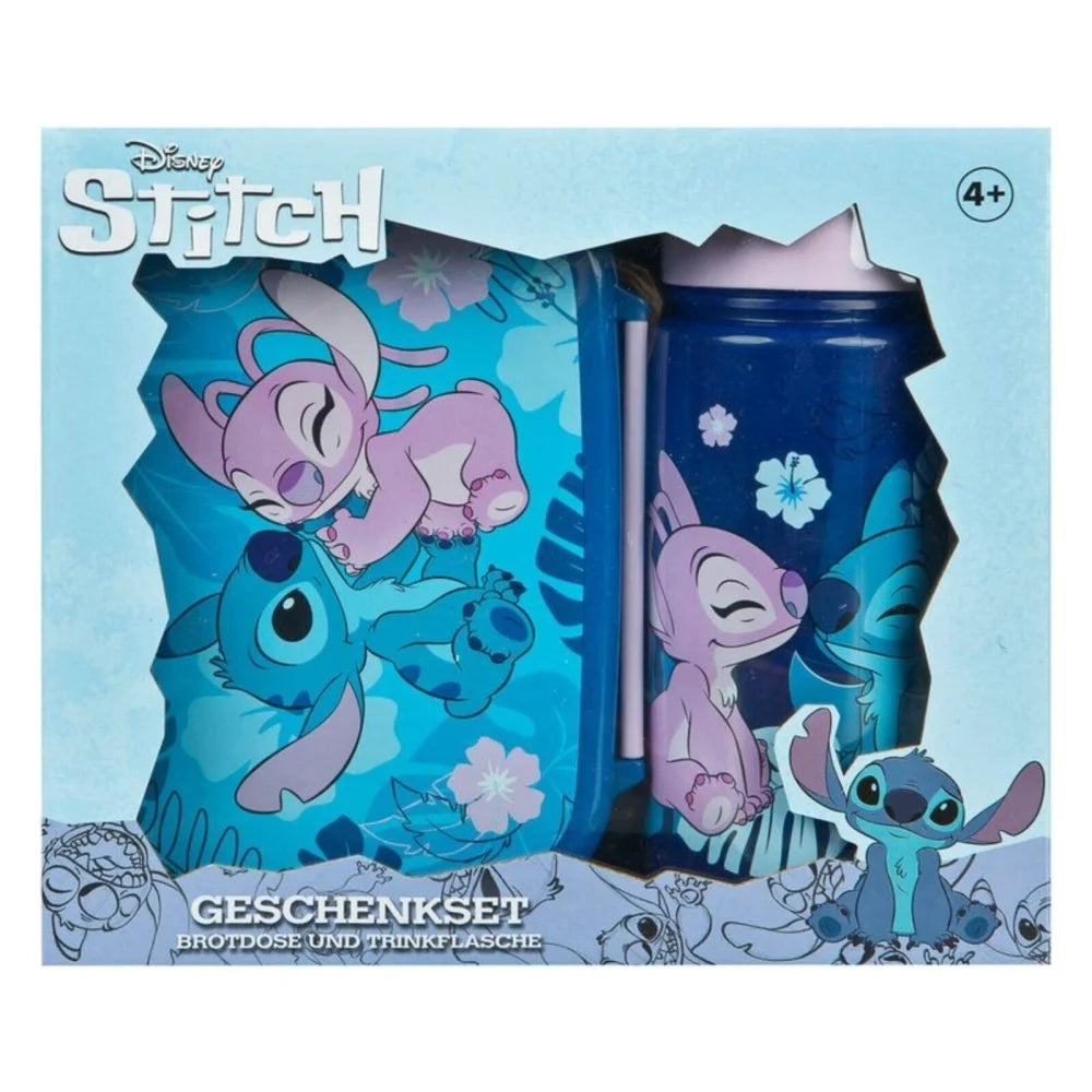 Disney Lilo und Stitch 2 tlg. Set Brotdose plus Trinkflasche 500 ml - WS-Trend.de