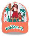 Disney Vaiana Moana Kinder Basecap Baseball Kappe Mütze - 52, Orange