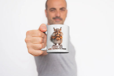 Eichhörnchen witzige lustige Keramik Kaffeetasse Teetasse Tasse Geschenke - Ansicht 2
