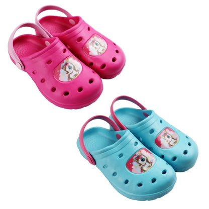 Süßes Einhorn Unicorn Kinder Clogs Sandalen - WS-Trend.de Badeschuhe Latschen 22-32 Pink Blau