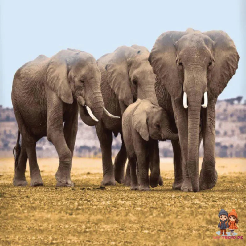 Elefanten Afrika Bettwäsche 2tlg Set 135x200 80x80 cm 100% Baumwolle - WS-Trend.de