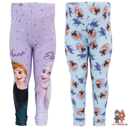 Disney Die Eiskönigin Anna Elsa Kinder Leggings Sporthose - WS-Trend.de 2 und 92-128 Mädchen