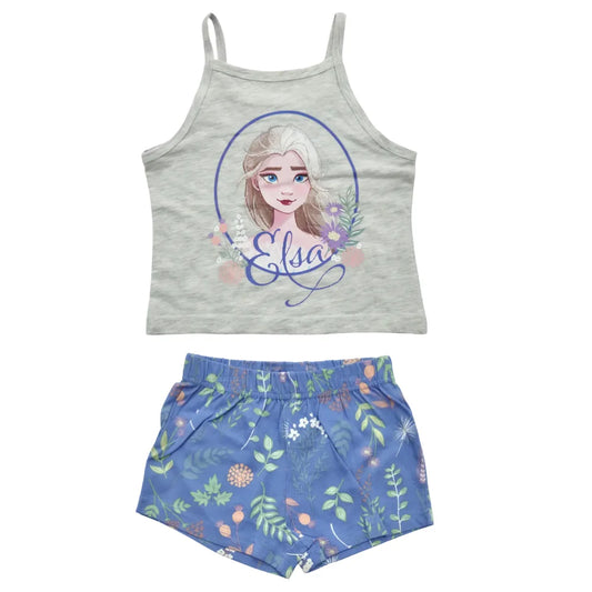 Disney Die Eiskönigin Elsa Kinder Schlafanzug Pyjama Shirt Shorts - WS-Trend.de