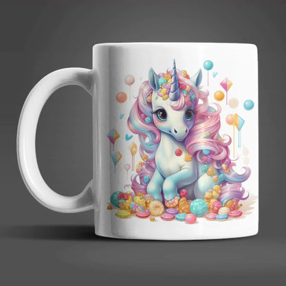Süßes Einhorn Sweet Candy Kaffeetasse Teetasse Tasse Geschenkidee 330 ml - WS-Trend.de