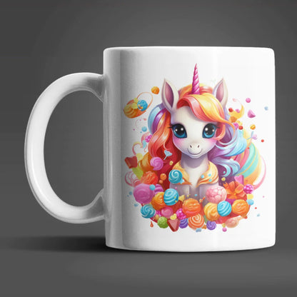 Süßes Einhorn Sweet Candy Kaffeetasse Teetasse Tasse Geschenkidee 330 ml - WS-Trend.de