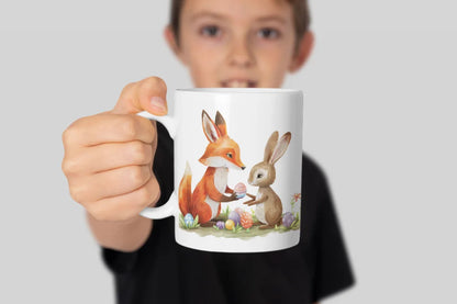 Ostern Fuchs und Hase Ostereier Kaffeetasse Teetasse Tasse Geschenkidee 330 ml - WS-Trend.de