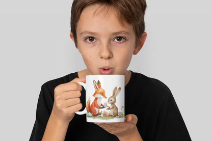 Ostern Fuchs und Hase Ostereier Kaffeetasse Teetasse Tasse Geschenkidee 330 ml - WS-Trend.de