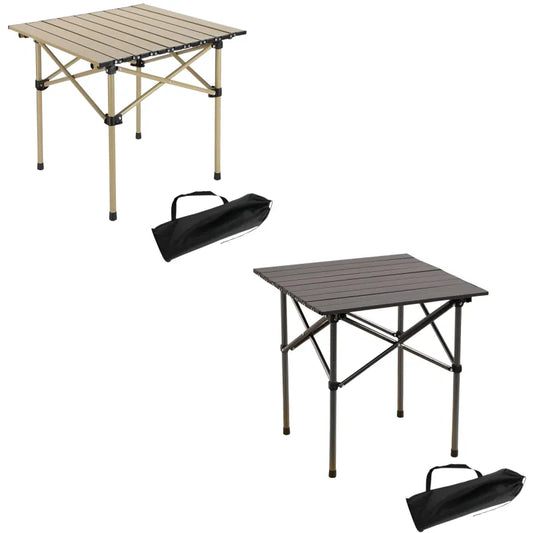 Klappbarer Camping Tisch 53×51×50 cm – faltbarer Outdoor Beistelltisch aus HDPE & pulverbeschichtetem Stahl 100% wasserdicht ultraleicht