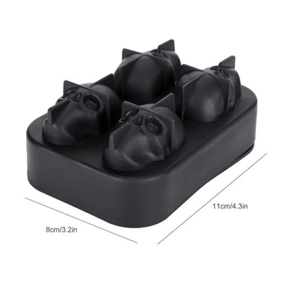 Totenkopf Eiswürfelform aus Silikon mit abnehmbarem Deckel Selbermachen XL - WS-Trend.de