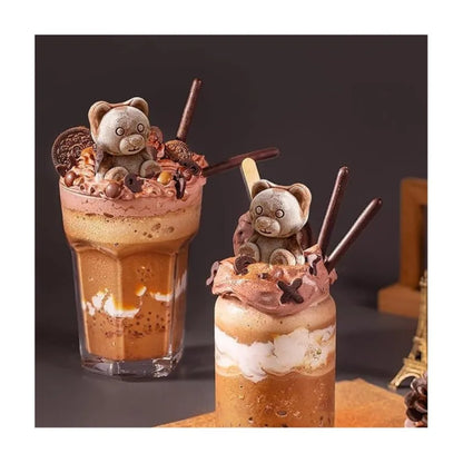 Teddybär Eiswürfelform aus Silikon mit abnehmbarem Deckel - WS-Trend.de