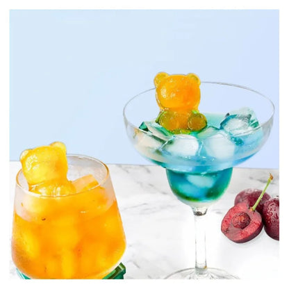 Teddybär Eiswürfelform aus Silikon mit abnehmbarem Deckel - WS-Trend.de