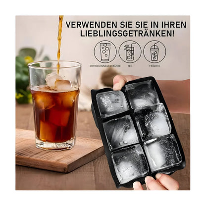 XL Eiswürfel Eiswürfelform aus Silikon Selbermachen 5 cm Würfel - WS-Trend.de