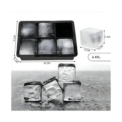 XL Eiswürfel Eiswürfelform aus Silikon Selbermachen 5 cm Würfel - WS-Trend.de