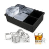 XL Eiswürfel Eiswürfelform aus Silikon Selbermachen 5 cm Würfel