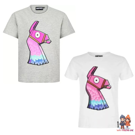 Gamer Fortnite Lama Jungen kurzarm T-Shirt Shirt - WS-Trend.de Baumwolle Gr. 152-164