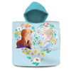 Disney Die Eiskönigin Anna Elsa Kinder Poncho Badeponcho 100% Baumwolle