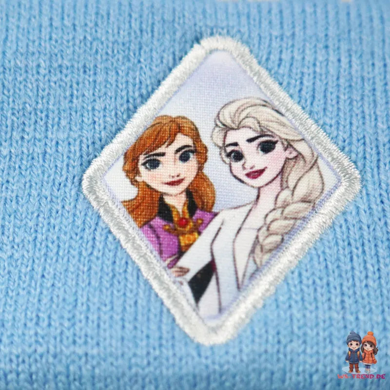 Disney Die Eiskönigin Elsa Anna Kinder Wintermütze Bommelmütze plus Handschuhe - WS-Trend.de