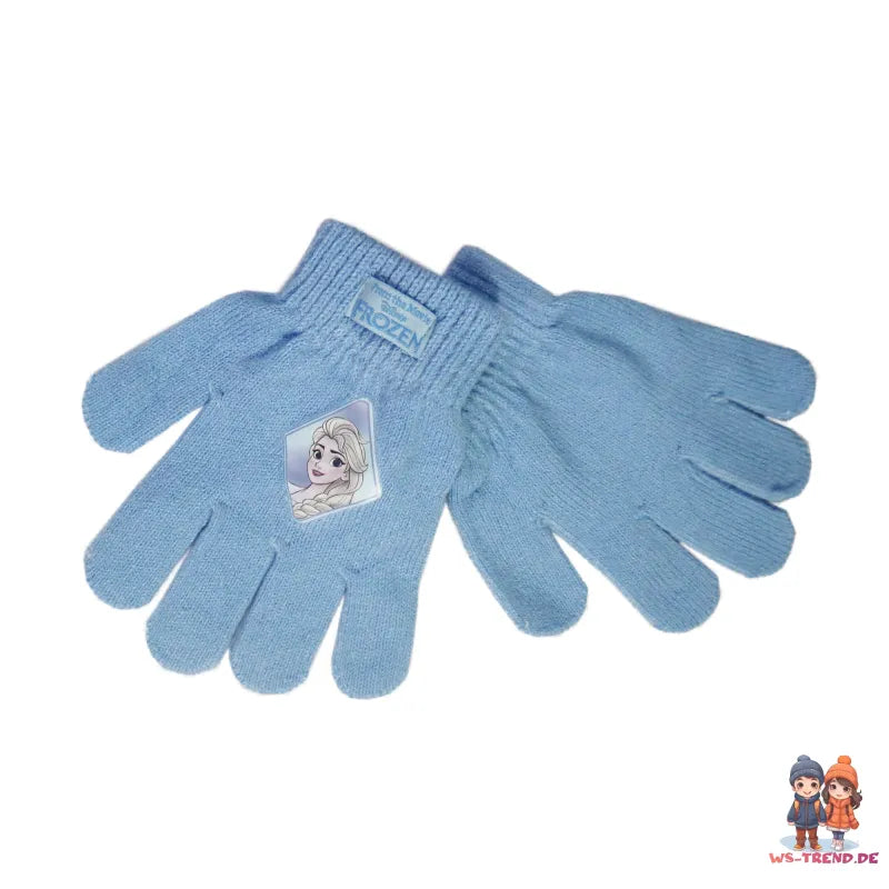 Disney Die Eiskönigin Elsa Anna Kinder Wintermütze Bommelmütze plus Handschuhe - WS-Trend.de