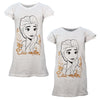 Disney Die Eiskönigin Elsa kurzarm Schlafshirt Nachthemd Schlafkleid